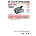 Sony DCR-TRV145E, DCR-TRV147E, DCR-TRV245E, DCR-TRV250E (serv.man2) Service Manual