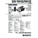 Sony DCR-TRV15E, DCR-TRV17E (serv.man2) Service Manual