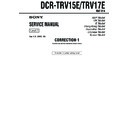 Sony DCR-TRV15E, DCR-TRV17E (serv.man9) Service Manual