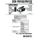 Sony DCR-TRV15E, DCR-TRV17E Service Manual