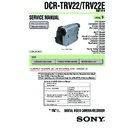 Sony DCR-TRV22, DCR-TRV22E Service Manual