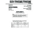 Sony DCR-TRV238E, DCR-TRV239E (serv.man4) Service Manual