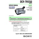 Sony DCR-TRV250 Service Manual