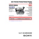 Sony DCR-TRV255E, DCR-TRV260, DCR-TRV265, DCR-TRV265E (serv.man2) Service Manual