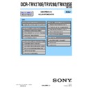 Sony DCR-TRV270E, DCR-TRV280, DCR-TRV285E (serv.man3) Service Manual