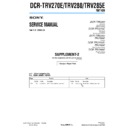 dcr-trv270e, dcr-trv280, dcr-trv285e (serv.man6) service manual