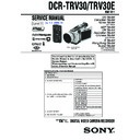 dcr-trv30, dcr-trv30e service manual