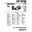Sony DCR-TRV30E Service Manual