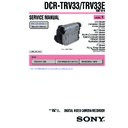 Sony DCR-TRV33, DCR-TRV33E (serv.man3) Service Manual