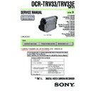 dcr-trv33, dcr-trv33e service manual