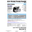 Sony DCR-TRV380, DCR-TRV480, DCR-TRV480E (serv.man2) Service Manual