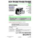 Sony DCR-TRV380, DCR-TRV480, DCR-TRV480E Service Manual