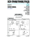 Sony DCR-TRV60, DCR-TRV60E, DCR-TRV70 (serv.man6) Service Manual
