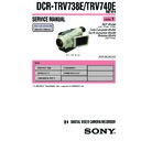 Sony DCR-TRV738E, DCR-TRV740E Service Manual