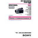 Sony DCR-TRV75, DCR-TRV75E, DCR-TRV80, DCR-TRV80E (serv.man3) Service Manual