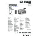 Sony DCR-TRV820E Service Manual