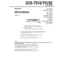 dcr-trv9, dcr-trv9e (serv.man2) service manual
