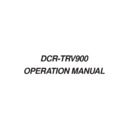 Sony DCR-TRV900 Service Manual