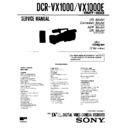 Sony DCR-VX1000, DCR-VX1000E, LCH-VX1000 Service Manual