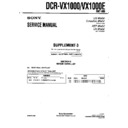 Sony DCR-VX1000, DCR-VX1000E (serv.man3) Service Manual