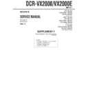 Sony DCR-VX2000, DCR-VX2000E (serv.man2) Service Manual