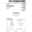dcr-vx2000, dcr-vx2000e (serv.man6) service manual