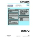 Sony DCR-VX2200E (serv.man2) Service Manual