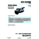 Sony DCR-VX2200E Service Manual