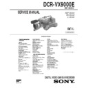 dcr-vx9000e service manual