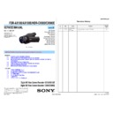 Sony FDR-AX100, FDR-AX100E, HDR-CX900, HDR-CX900E (serv.man2) Service Manual