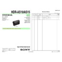 Sony HDR-AS10, HDR-AS15 Service Manual