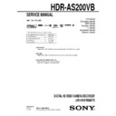 Sony HDR-AS200VB Service Manual