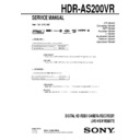 Sony HDR-AS200VR Service Manual