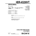 Sony HDR-AS200VT Service Manual