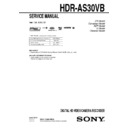 hdr-as30vb service manual