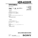 hdr-as30vr service manual