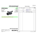 Sony HDR-AX2000, HDR-AX2000E Service Manual