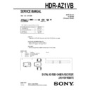 Sony HDR-AZ1VB Service Manual