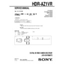 Sony HDR-AZ1VR Service Manual