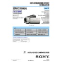 Sony HDR-CX100, HDR-CX100E, HDR-CX105E, HDR-CX106E, HDR-CX120 (serv.man2) Service Manual