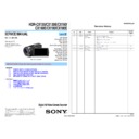 Sony HDR-CX130, HDR-CX130E, HDR-CX160, HDR-CX160E, HDR-CX180, HDR-CX180E (serv.man2) Service Manual