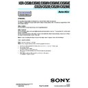Sony HDR-CX500, HDR-CX500E, HDR-CX500V, HDR-CX500VE, HDR-CX505VE, HDR-CX520, HDR-CX520E, HDR-CX520V, HDR-CX520VE (serv.man3) Service Manual