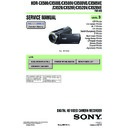 Sony HDR-CX500, HDR-CX500E, HDR-CX500V, HDR-CX500VE, HDR-CX505VE, HDR-CX520, HDR-CX520E, HDR-CX520V, HDR-CX520VE Service Manual
