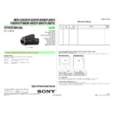 Sony HDR-CX630V, HDR-PJ630V, HDR-PJ650E, HDR-PJ650V, HDR-PJ650VE, HDR-PJ660, HDR-PJ660E, HDR-PJ660V, HDR-PJ660VE Service Manual