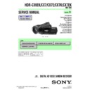 Sony HDR-CX6EK, HDR-CX7, HDR-CX7E, HDR-CX7EK, HDR-CX7K Service Manual