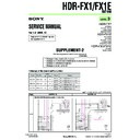 Sony HDR-FX1, HDR-FX1E (serv.man6) Service Manual