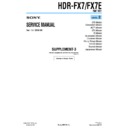 Sony HDR-FX7, HDR-FX7E (serv.man12) Service Manual