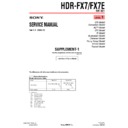 Sony HDR-FX7, HDR-FX7E (serv.man6) Service Manual