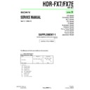 Sony HDR-FX7, HDR-FX7E (serv.man8) Service Manual