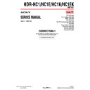 hdr-hc1, hdr-hc1e, hdr-hc1ek, hdr-hc1k (serv.man13) service manual
